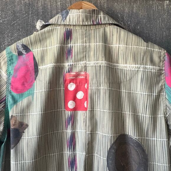 THEBE MAGUGU Sangoma Bone Printed Shirtdress Size Large - Picture 12 of 15